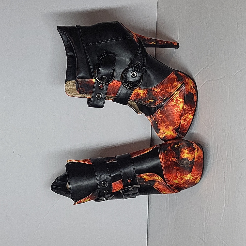 Show Story High Heel Stilleto Platform Boots - Picture 3 of 12